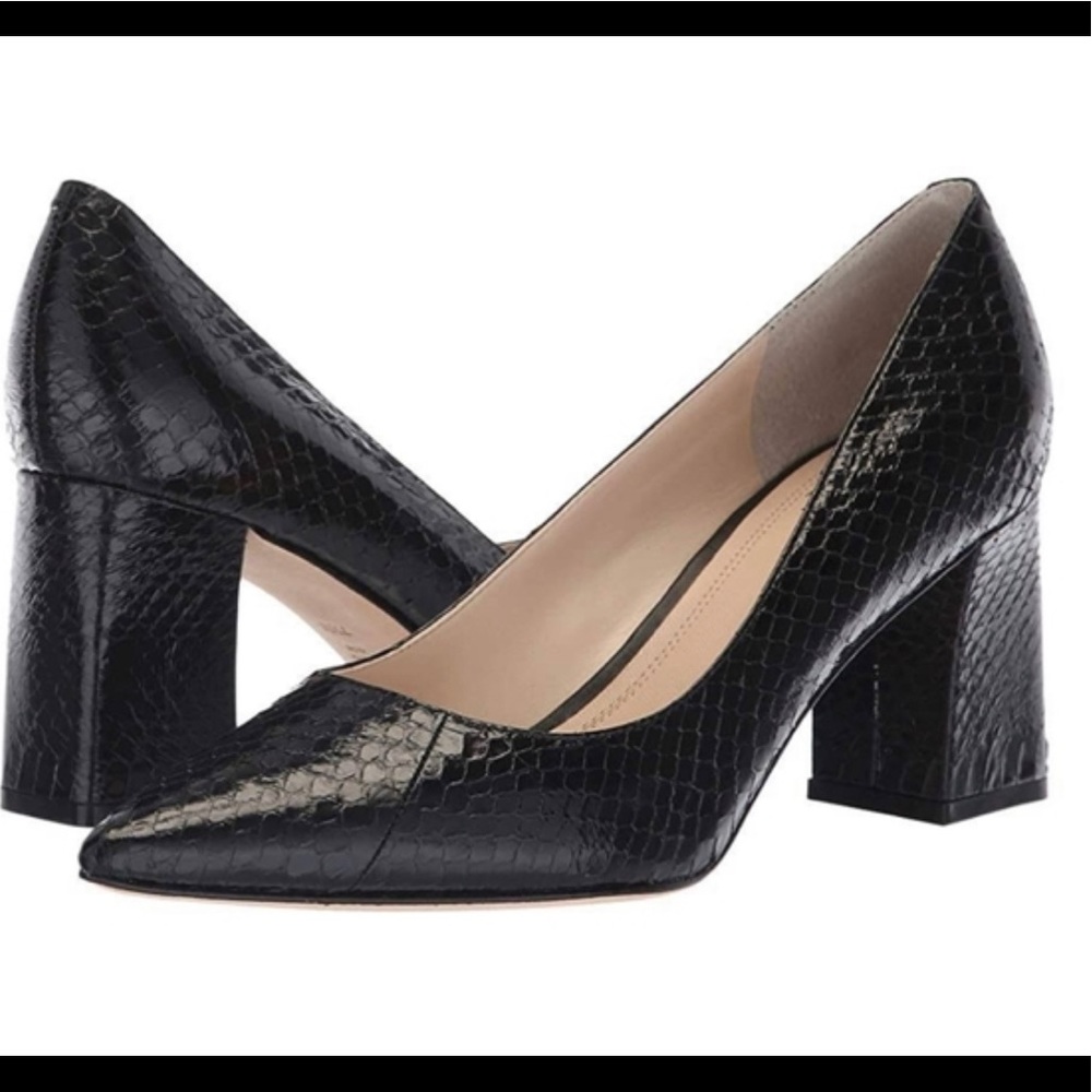 Blacks snakeskin heels